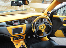 三菱　ランサーエボリューションワゴン ファブリックコーティング